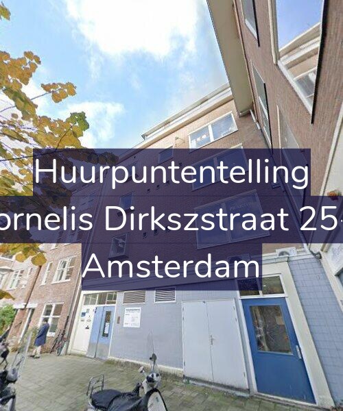 Foto gevel Huurpuntentelling voor Cornelis Dirkszstraat 25-1, Amsterdam