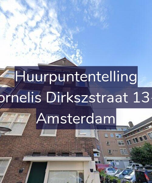Foto gevel Huurpuntentelling voor Cornelis Dirkszstraat 13-3, Amsterdam