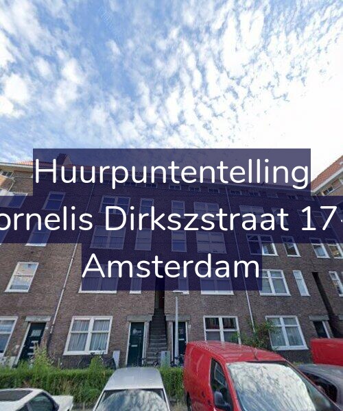 Foto gevel Huurpuntentelling voor Cornelis Dirkszstraat 17-3, Amsterdam