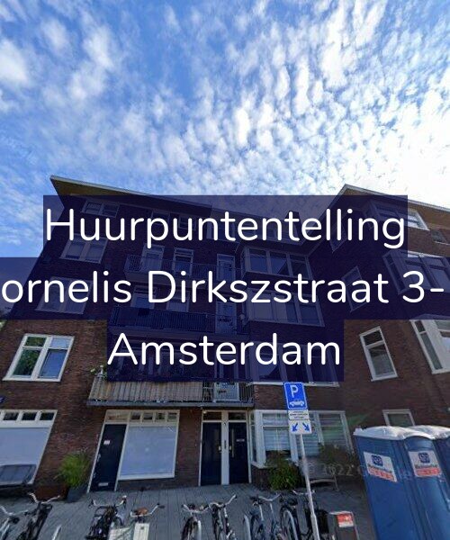 Foto gevel Huurpuntentelling voor Cornelis Dirkszstraat 3-H, Amsterdam