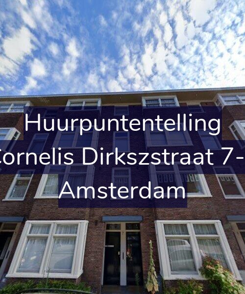 Foto gevel Huurpuntentelling voor Cornelis Dirkszstraat 7-2, Amsterdam