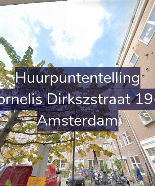 Foto gevel Huurpuntentelling voor Cornelis Dirkszstraat 19-2, Amsterdam