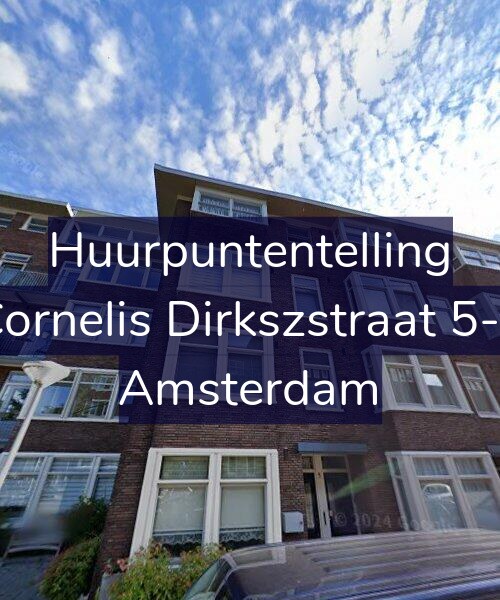 Foto gevel Huurpuntentelling voor Cornelis Dirkszstraat 5-2, Amsterdam