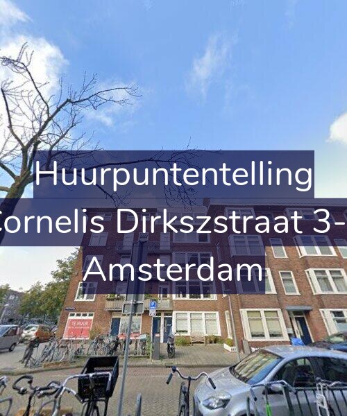 Foto gevel Huurpuntentelling voor Cornelis Dirkszstraat 3-1, Amsterdam