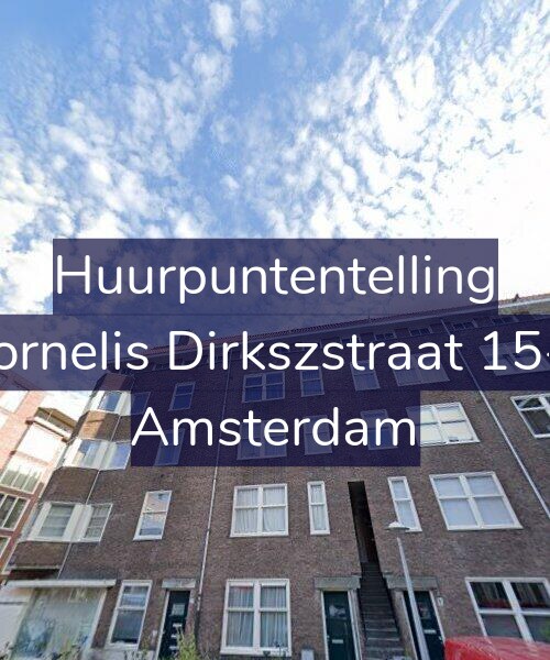 Foto gevel Huurpuntentelling voor Cornelis Dirkszstraat 15-3, Amsterdam