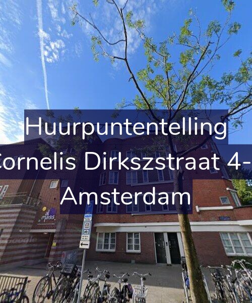 Foto gevel Huurpuntentelling voor Cornelis Dirkszstraat 4-1, Amsterdam