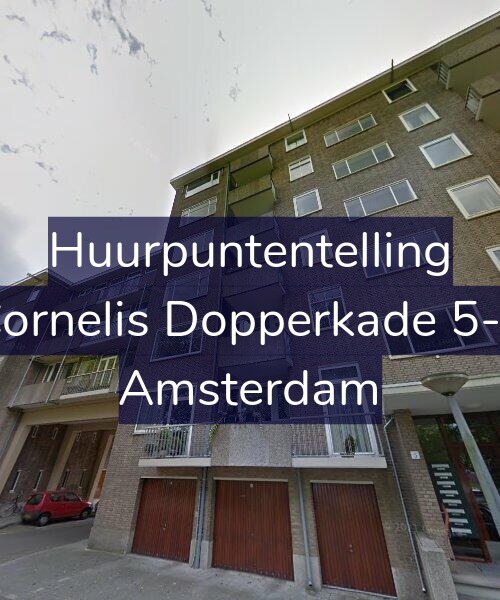 Foto gevel Huurpuntentelling voor Cornelis Dopperkade 5-1, Amsterdam