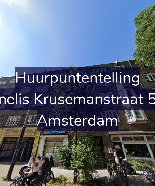 Foto gevel Huurpuntentelling voor Cornelis Krusemanstraat 54-2, Amsterdam