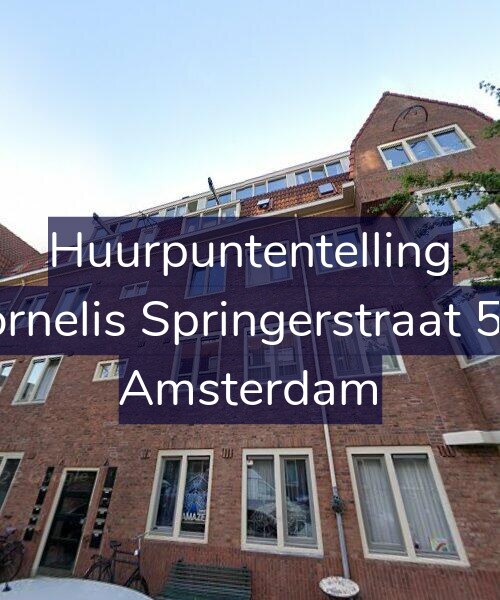 Foto gevel Huurpuntentelling voor Cornelis Springerstraat 5-2, Amsterdam