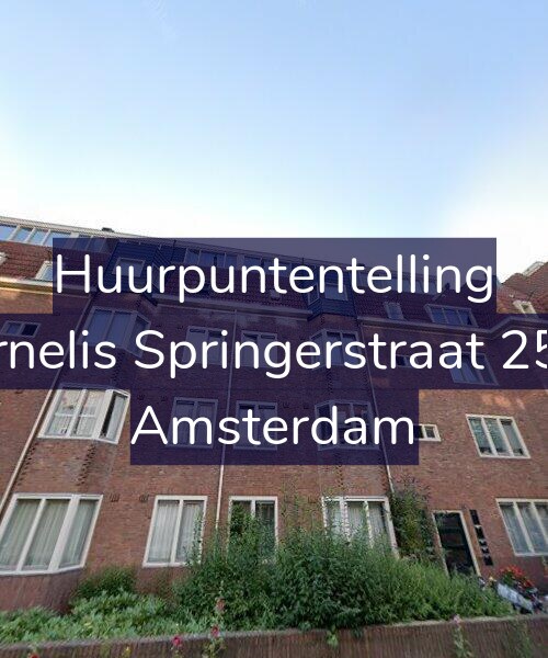 Foto gevel Huurpuntentelling voor Cornelis Springerstraat 25-H, Amsterdam