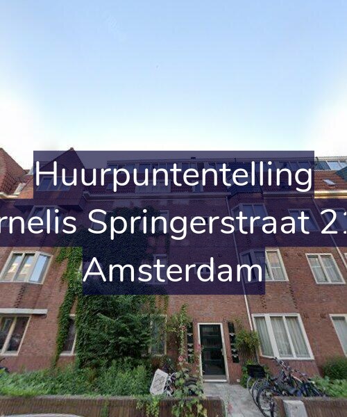 Foto gevel Huurpuntentelling voor Cornelis Springerstraat 21-1, Amsterdam