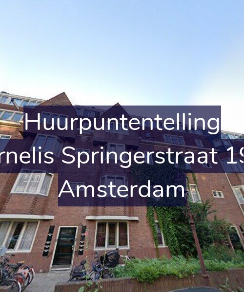 Foto gevel Huurpuntentelling voor Cornelis Springerstraat 19-4, Amsterdam