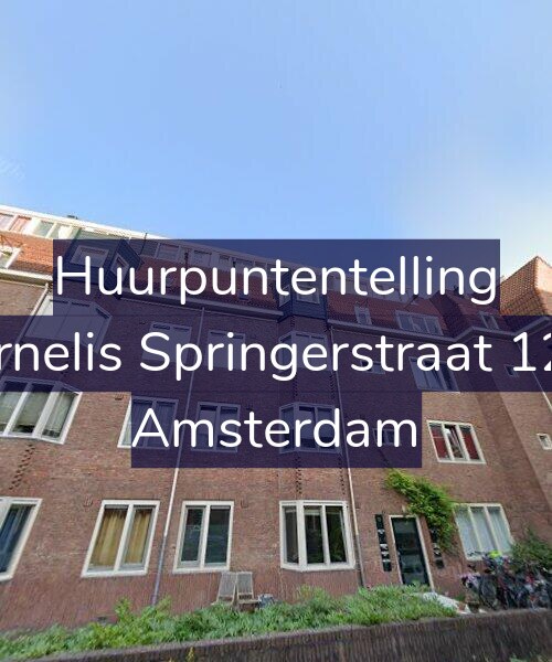 Foto gevel Huurpuntentelling voor Cornelis Springerstraat 12-2, Amsterdam