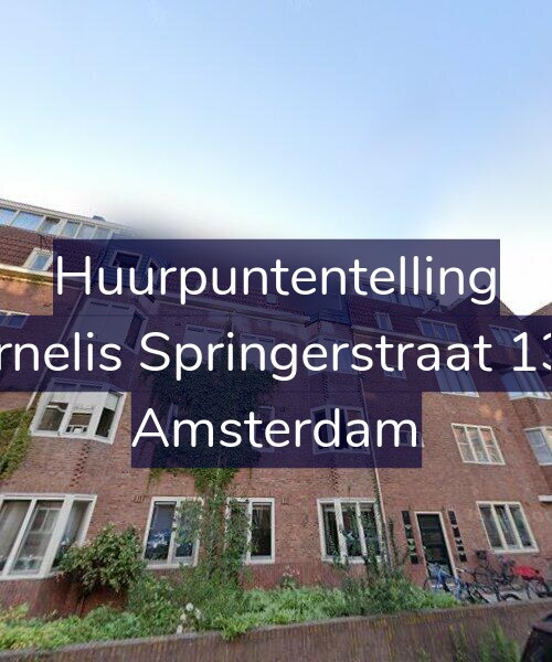 Foto gevel Huurpuntentelling voor Cornelis Springerstraat 13-4, Amsterdam