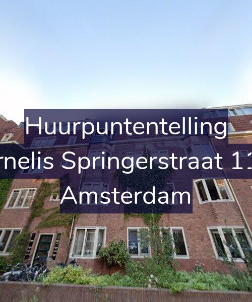 Foto gevel Huurpuntentelling voor Cornelis Springerstraat 11-H, Amsterdam