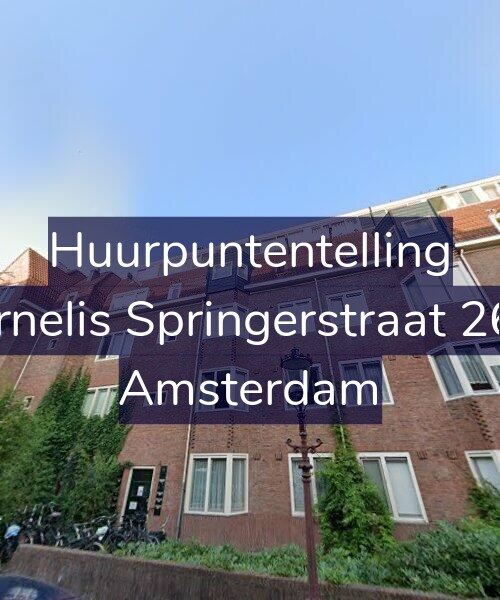 Foto gevel Huurpuntentelling voor Cornelis Springerstraat 26-2, Amsterdam