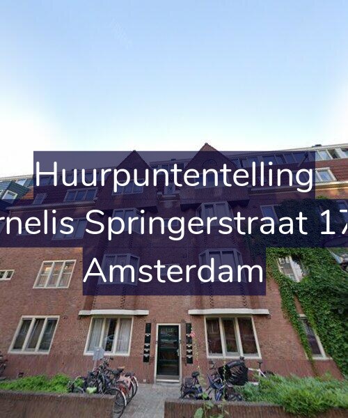 Foto gevel Huurpuntentelling voor Cornelis Springerstraat 17-H, Amsterdam