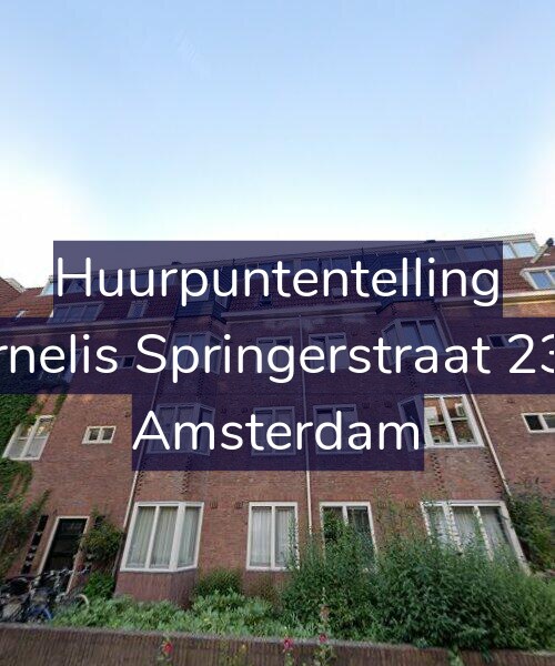 Foto gevel Huurpuntentelling voor Cornelis Springerstraat 23-H, Amsterdam