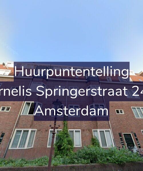 Foto gevel Huurpuntentelling voor Cornelis Springerstraat 24-1, Amsterdam