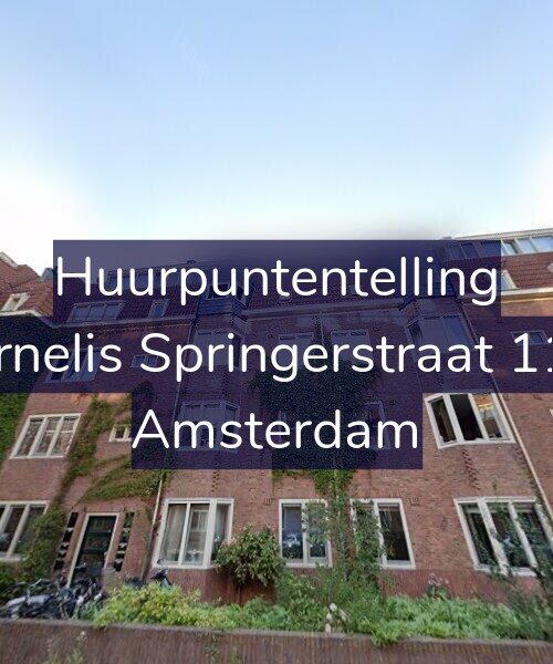 Foto gevel Huurpuntentelling voor Cornelis Springerstraat 11-2, Amsterdam