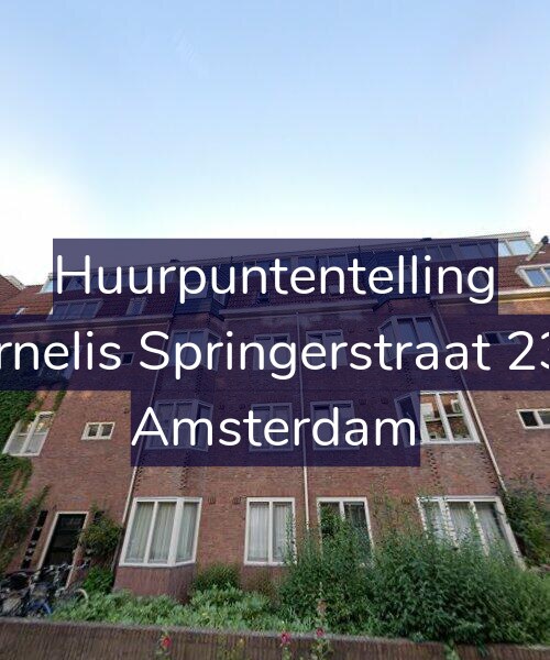 Foto gevel Huurpuntentelling voor Cornelis Springerstraat 23-4, Amsterdam