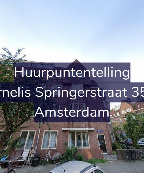 Foto gevel Huurpuntentelling voor Cornelis Springerstraat 35-H, Amsterdam