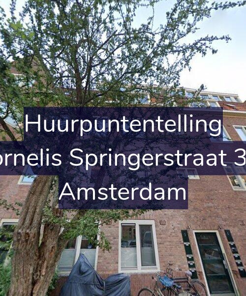 Foto gevel Huurpuntentelling voor Cornelis Springerstraat 3-1, Amsterdam