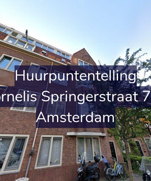 Foto gevel Huurpuntentelling voor Cornelis Springerstraat 7-H, Amsterdam