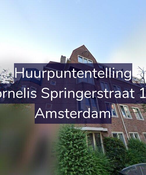 Foto gevel Huurpuntentelling voor Cornelis Springerstraat 1-1, Amsterdam