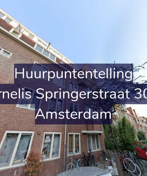 Foto gevel Huurpuntentelling voor Cornelis Springerstraat 30-H, Amsterdam
