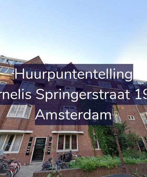 Foto gevel Huurpuntentelling voor Cornelis Springerstraat 19-H, Amsterdam