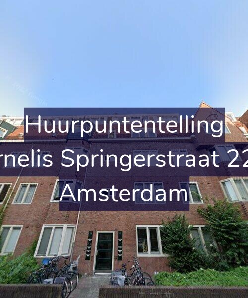 Foto gevel Huurpuntentelling voor Cornelis Springerstraat 22-H, Amsterdam