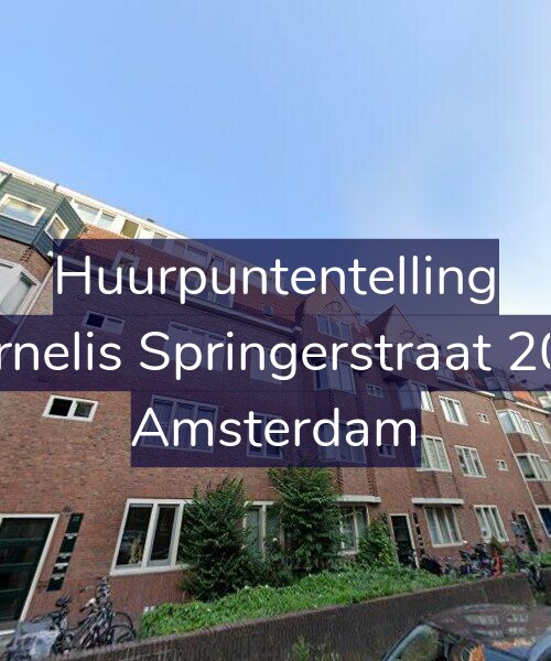 Foto gevel Huurpuntentelling voor Cornelis Springerstraat 20-1, Amsterdam
