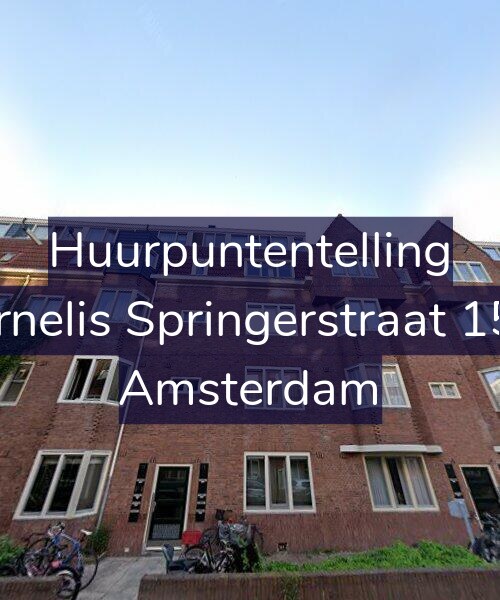 Foto gevel Huurpuntentelling voor Cornelis Springerstraat 15-2, Amsterdam
