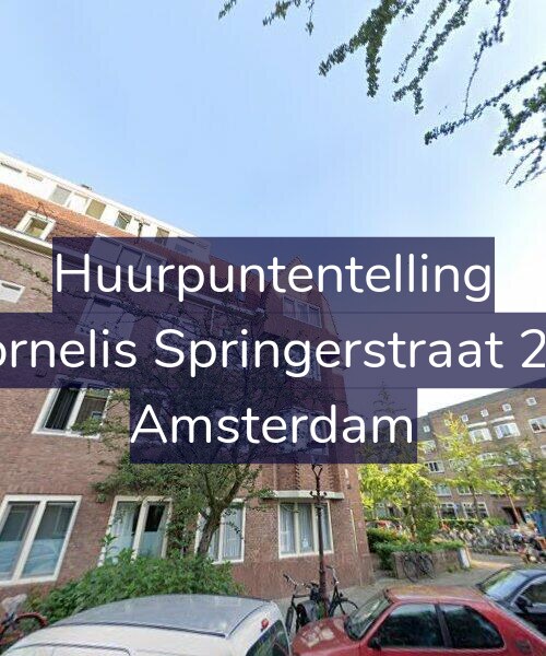 Foto gevel Huurpuntentelling voor Cornelis Springerstraat 2-1, Amsterdam