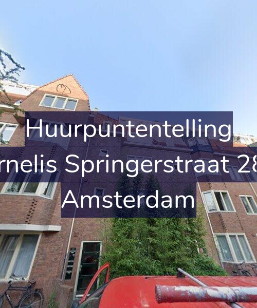 Foto gevel Huurpuntentelling voor Cornelis Springerstraat 28-1, Amsterdam