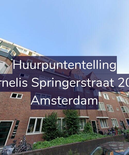 Foto gevel Huurpuntentelling voor Cornelis Springerstraat 20-H, Amsterdam