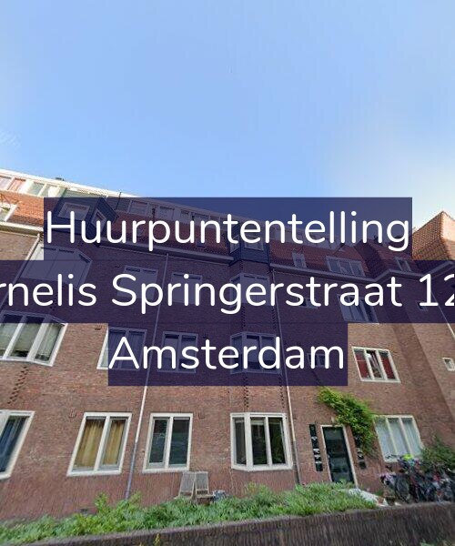 Foto gevel Huurpuntentelling voor Cornelis Springerstraat 12-H, Amsterdam