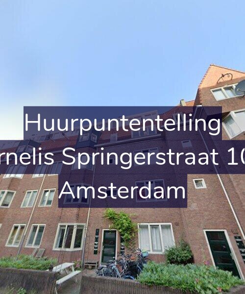 Foto gevel Huurpuntentelling voor Cornelis Springerstraat 10-2, Amsterdam