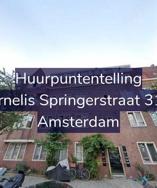 Foto gevel Huurpuntentelling voor Cornelis Springerstraat 31-4, Amsterdam