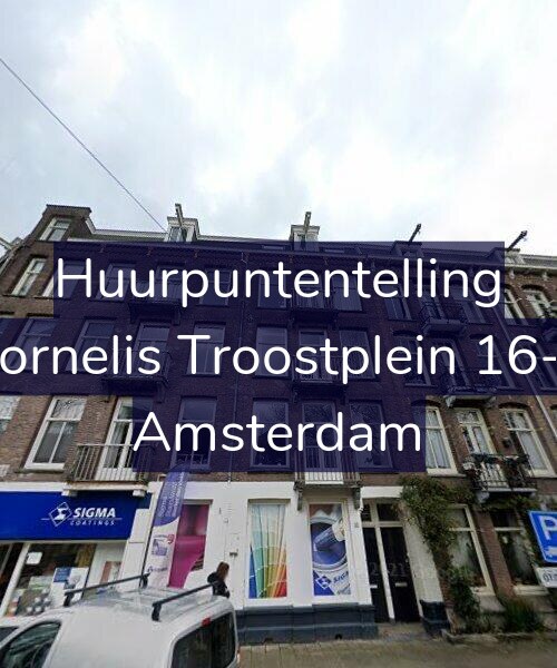 Foto gevel Huurpuntentelling voor Cornelis Troostplein 16-1, Amsterdam