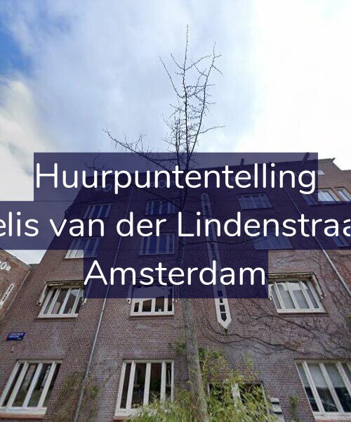 Foto gevel Huurpuntentelling voor Cornelis van der Lindenstraat 1-2, Amsterdam