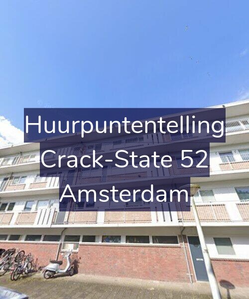 Foto gevel Huurpuntentelling voor Crack-State 52, Amsterdam