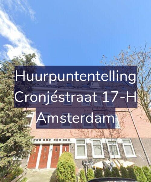 Foto gevel Huurpuntentelling voor Cronjéstraat 17-H, Amsterdam