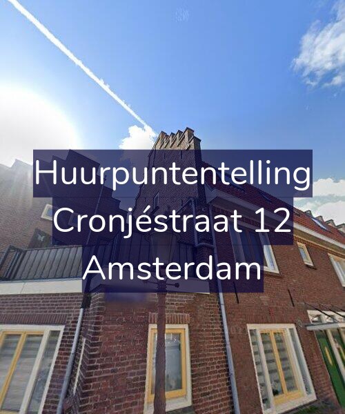 Foto gevel Huurpuntentelling voor Cronjéstraat 12, Amsterdam