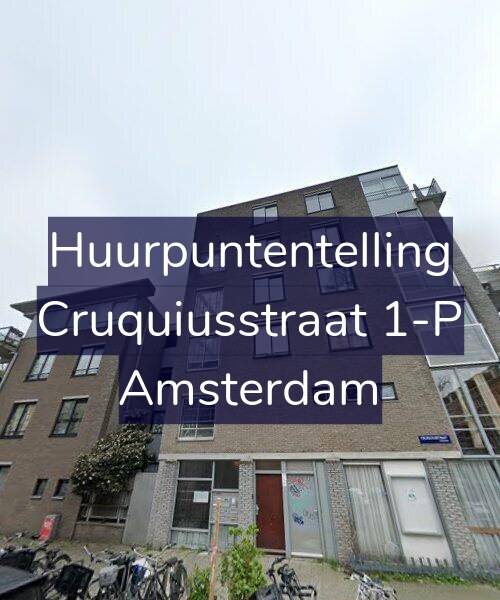 Foto gevel Huurpuntentelling voor Cruquiusstraat 1-P, Amsterdam