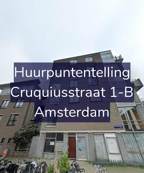 Foto gevel Huurpuntentelling voor Cruquiusstraat 1-B, Amsterdam