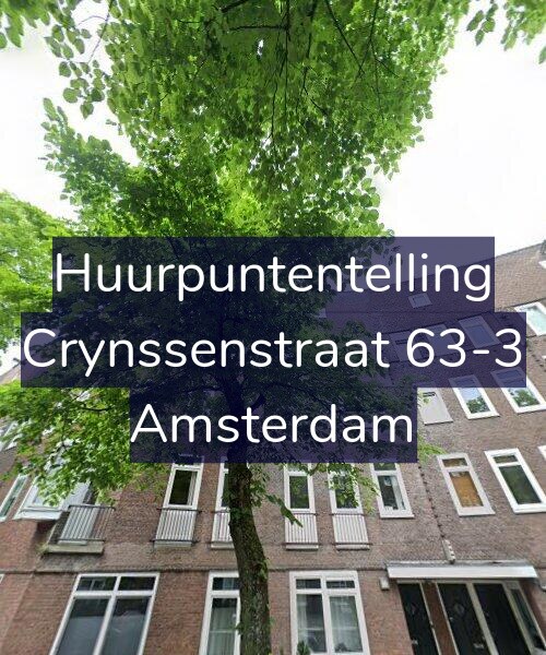 Foto gevel Huurpuntentelling voor Crynssenstraat 63-3, Amsterdam