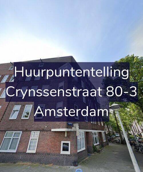 Foto gevel Huurpuntentelling voor Crynssenstraat 80-3, Amsterdam