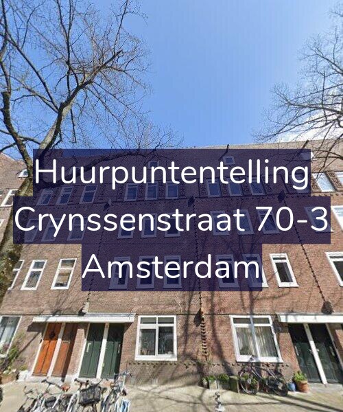 Foto gevel Huurpuntentelling voor Crynssenstraat 70-3, Amsterdam